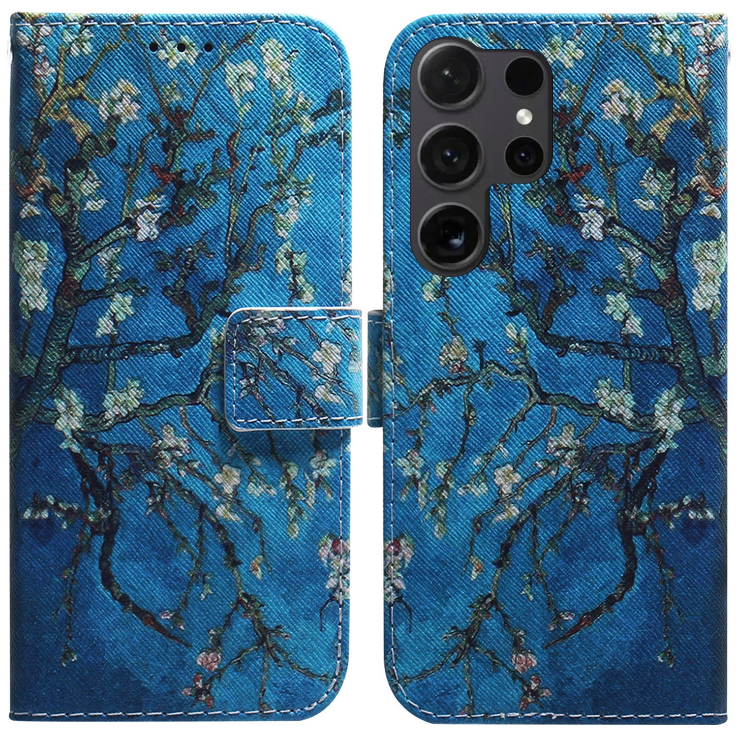 BookCover Hoes Etui voor Samsung Galaxy S25 ULTRA  -  Amandelbloesem - Van Gogh