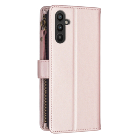 9 Pas - Portemonnee Etui Hoes voor Samsung Galaxy A24   -  A25   Roze