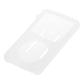 Silicone Bescherm-Hoes Skin voor iPod Classic   10,5mm  Transparant-Wit