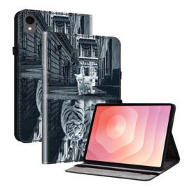 Bescherm-Etui Hoes Map voor Samsung Galaxy Tab S11 - 11"- Tijger Kittens"