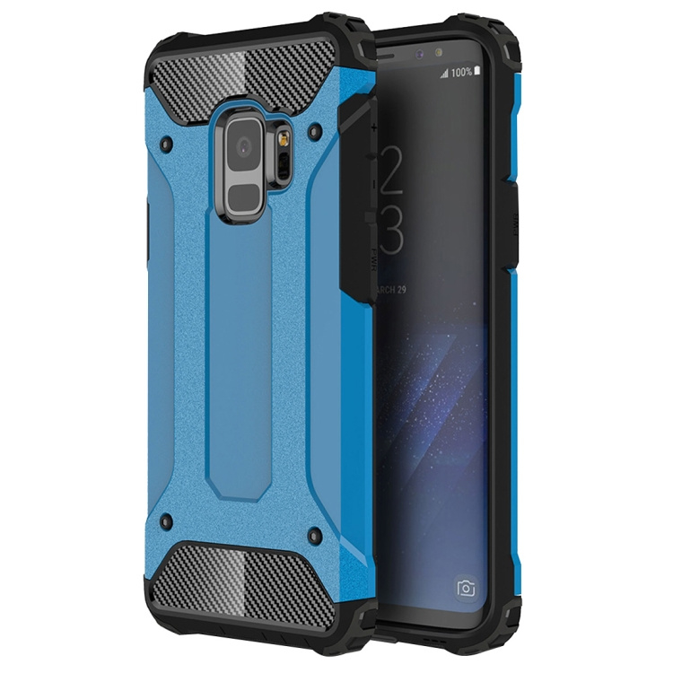 Samsung Galaxy S9 Hybrid Tough Bescherm-Cover Hoes - Blauw | Galaxy | Powerstore