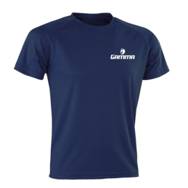 Gamma Tennis Aircool T-Shirt, Navy Blue