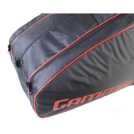 Gamma Racket Bag Carbon 15-Tour Bag black/red