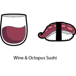 String Things Wine & Octopus Sushi (2-pack)