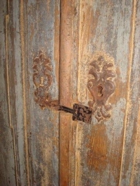 set oude beschilderde deuren