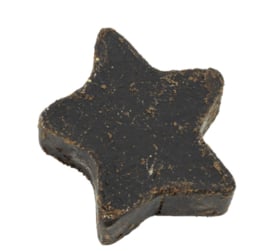 Amberblok ster black amber