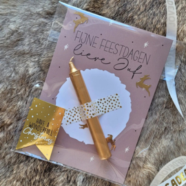 Kaart A6 | Fijne Feestdagen lieve Juf
