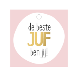 Cadeaulabel | De beste juf ben jij!