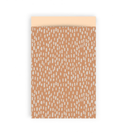 Cadeauzakjes | Sparkles Faded Orange 12x19cm (per 5)