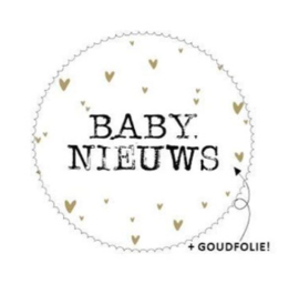 Sticker | baby nieuws (per 10)