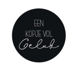 Onderzetter | KOPJE VOL GELUK | 7 kleuren