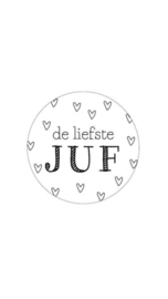 Sticker | de liefste juf