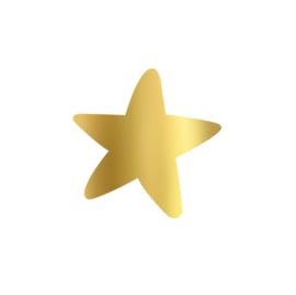 Sticker | ster goud (per 10)