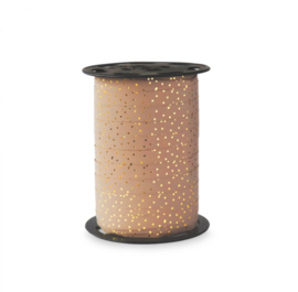 Krullint | dots goud warm roze| 3 meter