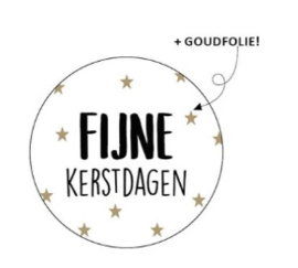 Sticker | fijne kerstdagen (per 10)