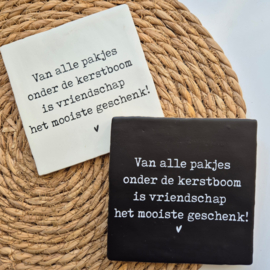 Tegeltje | Vriendschap | kerst
