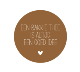 Onderzetter | EEN BAKKIE THEE | 7 kleuren