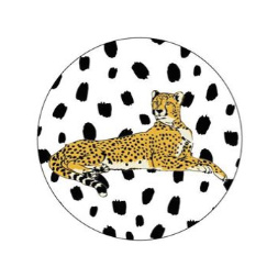 Sticker | leopard (per 10)