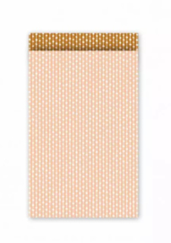 Cadeauzakjes | Connecting dots blush/roest 12x19cm (per 5)