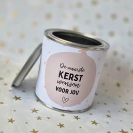 Blikje met wikkel | De mooiste kerstwensen voor jou