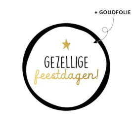 Sticker | gezellige feestdagen (per 10)