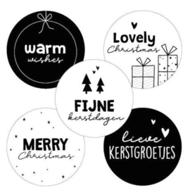 Sticker | kerstdagen assorti (per 10)