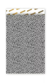Cadeauzakjes  | Cozy cubes  zwart/wit 12x19cm (per 5)