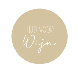 Onderzetter | TIJD VOOR WIJN | 7 kleuren