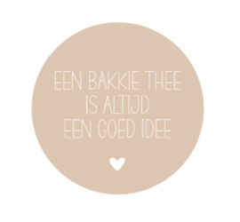 Onderzetter | EEN BAKKIE THEE | 7 kleuren