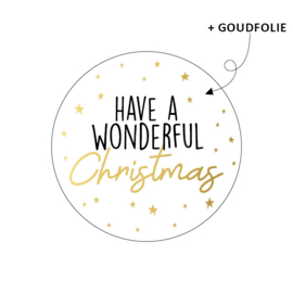 Sticker | have a wonderful christmas (per 10)