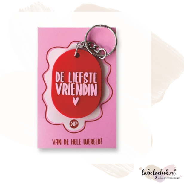 Sleutelhanger De liefste Vriendin | Van de hele wereld