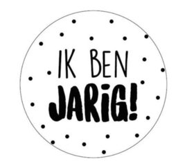 Sticker | ik ben jarig 40mm