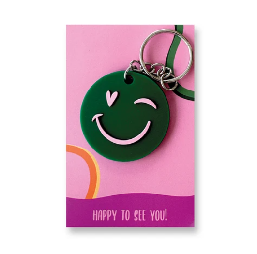Sleutelhanger Smiley | Happy to see you!