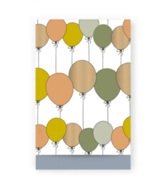 Cadeauzakjes | Party Balloons Gold 12x19cm (per 5)