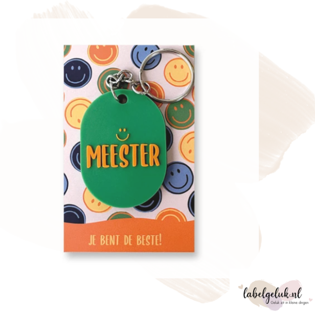 Sleutelhanger Meester | Je bent de beste
