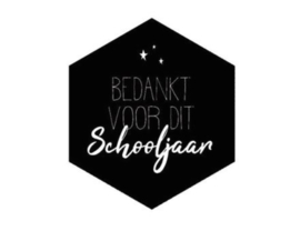 Sticker | bedankt voor dit schooljaar 43x50mm