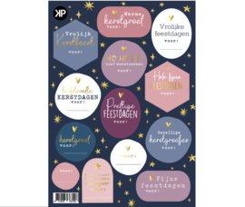A5 stickervel |  kerst luxe