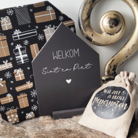 Sinterklaas | huisje welkom diverse kleuren