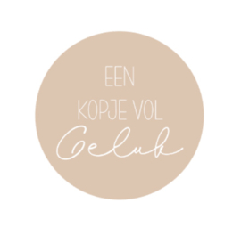 Onderzetter | KOPJE VOL GELUK | 7 kleuren