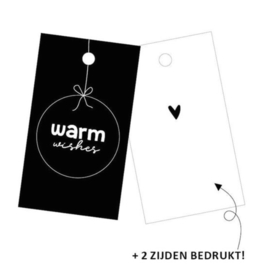 Cadeaulabel | warm wishes 