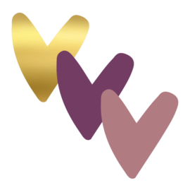 Sticker | hart (3 varianten) (per 10)