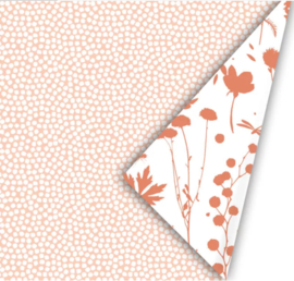 Inpakpapier | spring peach/roest | 30cm breed