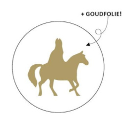 Sticker | gouden sint (per 10)