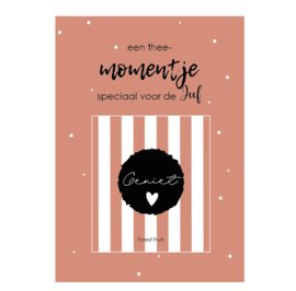 Labelgeluk kaart | Een thee momentje speciaal voor de juf