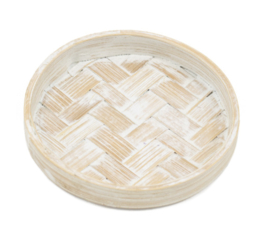 bamboo schaaltje | whitewash
