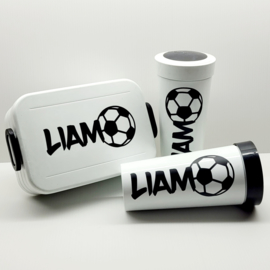 Sticker lunchbox-/beker | voetbal