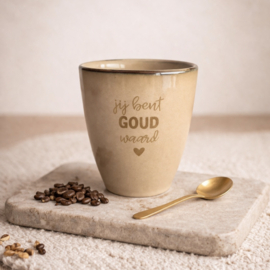 Labelgeluk mok | jij bent GOUD waard