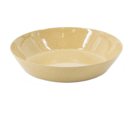 schaaltje metaal rond | beige