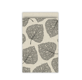 Cadeauzakjes | skeleton leaves 12x19cm (per 5)