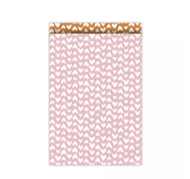 Cadeauzakjes | ethnic hearts 17x25cm (per 5)